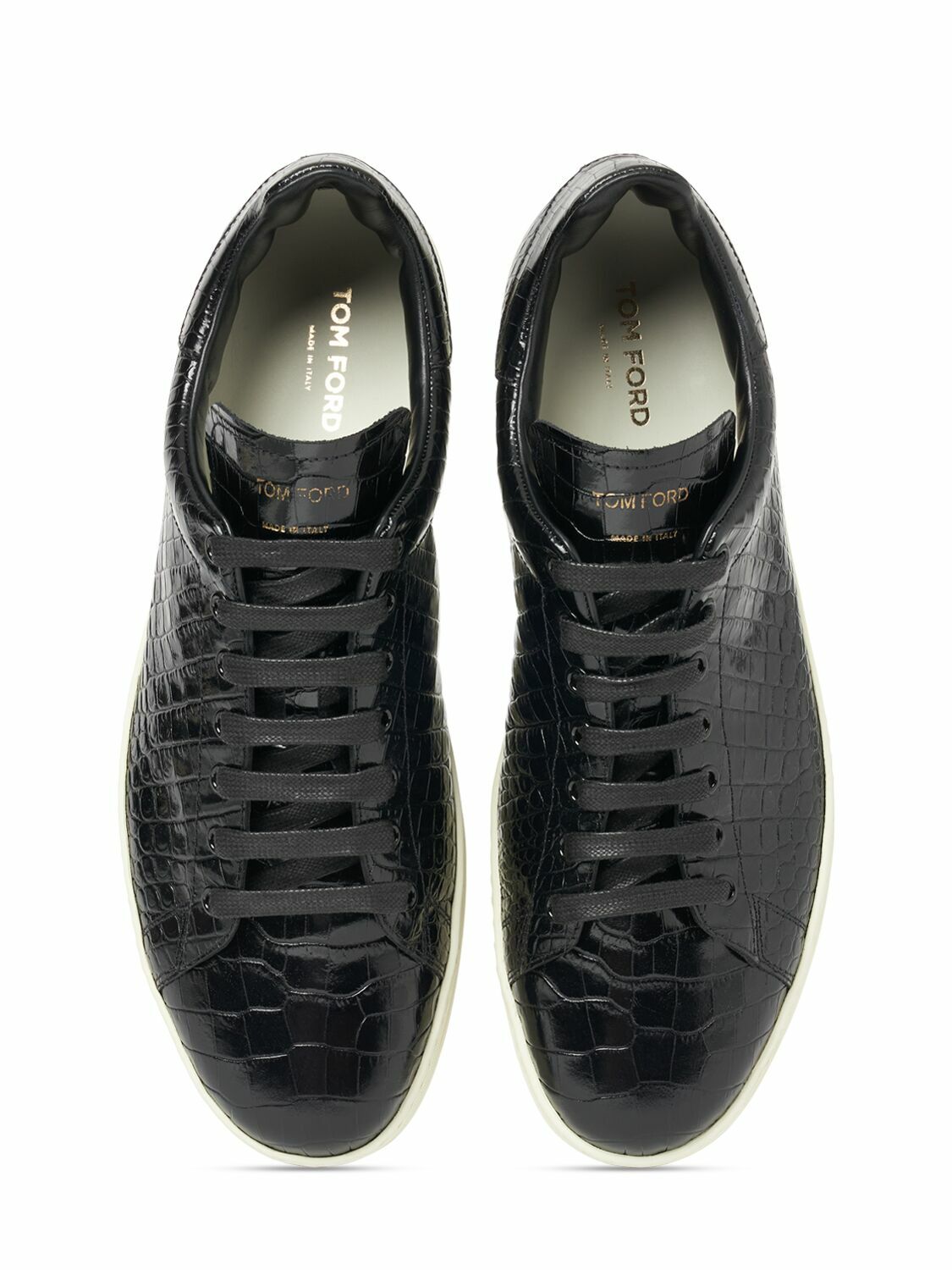 TOM FORD - Printed Croc Warwick Low Top Sneakers TOM FORD