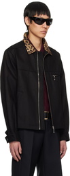 Ernest W. Baker Black Organic Denim Utility Jacket