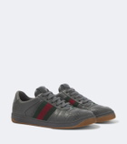 Gucci Screener perforated leather sneakers