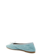 Aeyde Tiby Kid Bow-appliquéd Suede Ballet Flats Blue