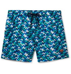 Missoni - Short-Length Printed Swim Shorts - Blue