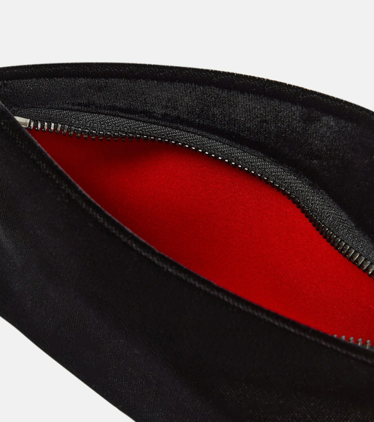 Christian Louboutin Loubitwist Small cotton velvet clutch Christian ...