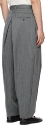 Hed Mayner Gray Wool Trousers