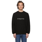 Givenchy Black Stitch Logo Sweater