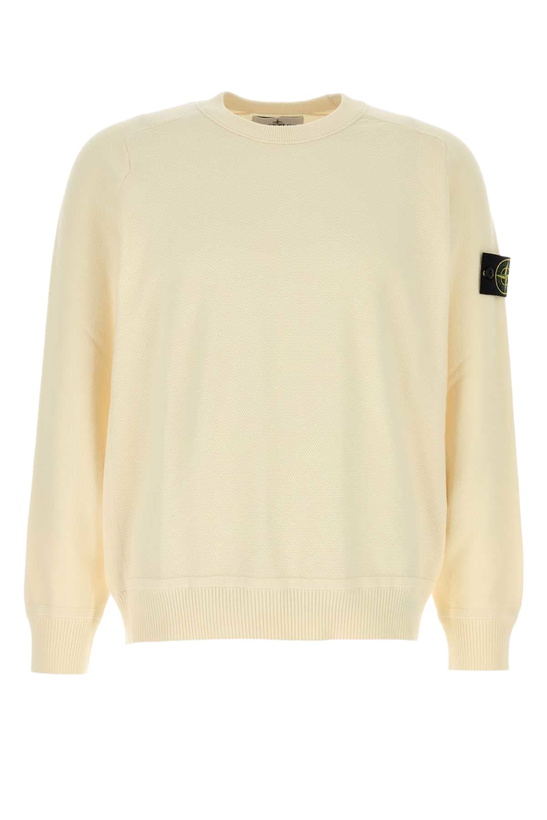 Photo: Stone Island Cream Cotton Sweater
