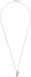 Emanuele Bicocchi Pearl Skull Necklace