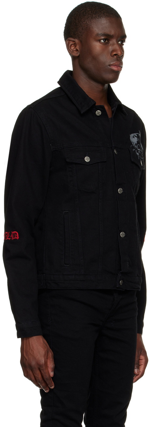Buy DIESEL D-Barcy Zip-Front Denim Jacket | Black Color Men | AJIO LUXE