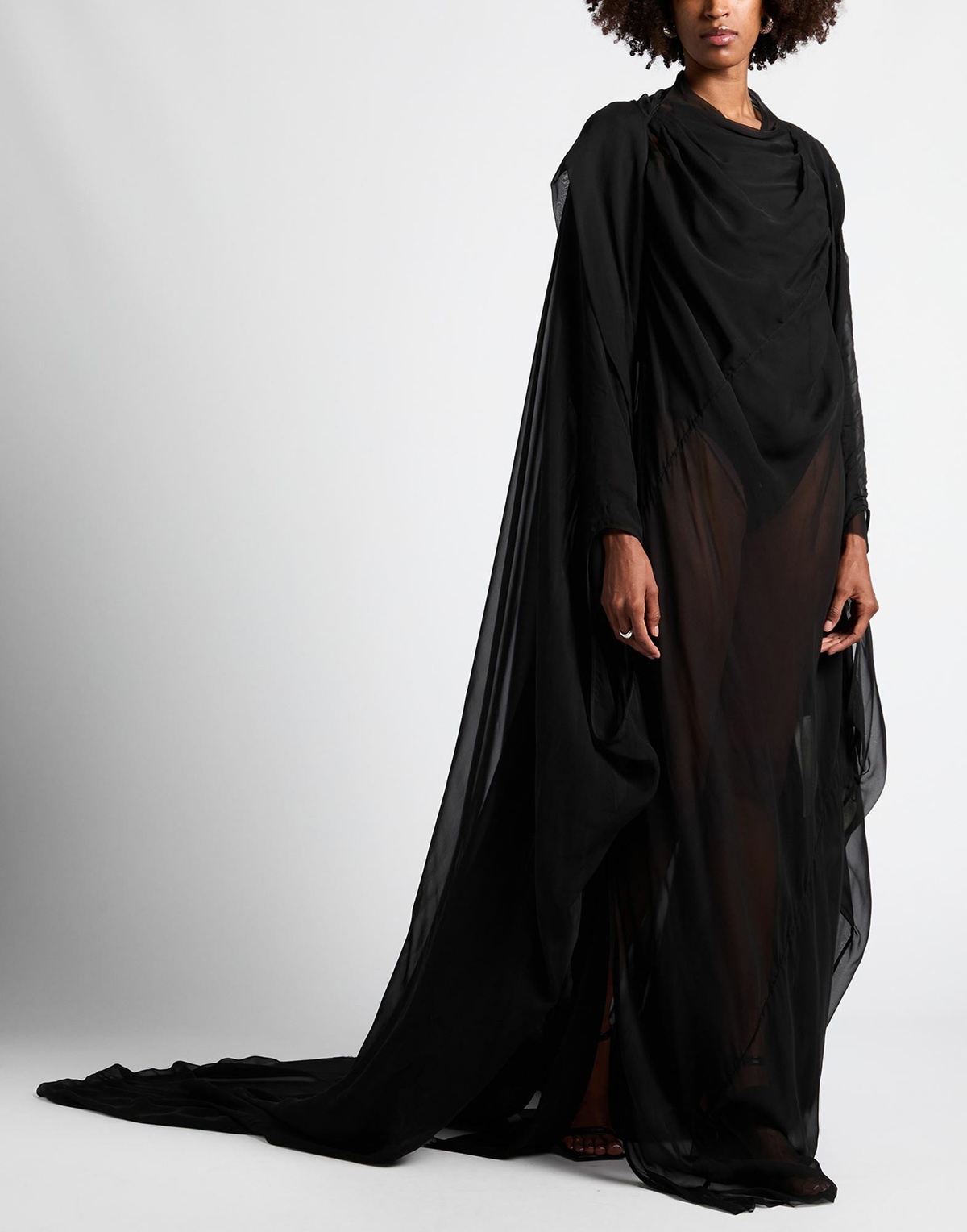 Rick Owens Womens Cape in Black