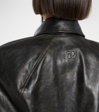 Magda Butrym Belted leather jacket