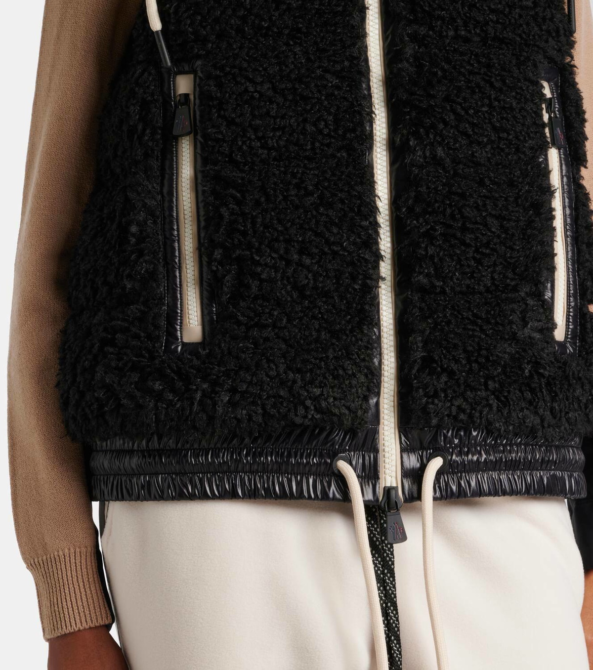 Moncler Grenoble Logo teddy down vest