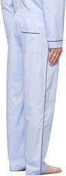 Tekla Blue Sateen Pyjama Pants