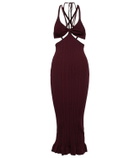 Philosophy di Lorenzo Serafini Cutout ribbed-kit bodycon midi dress