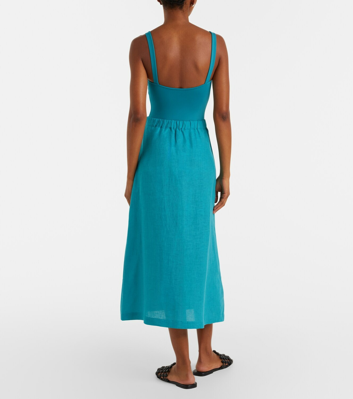 Eres Amusante linen midi skirt