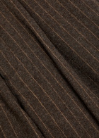Oliver Spencer Orsman Striped Wool-blend Trousers Bronze