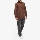 Folk Men's Relaxed Fit Shirt in Fig Texture