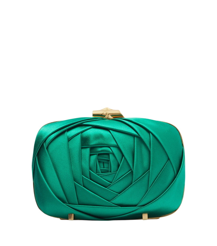 Photo: Roger Vivier Rose Vivier satin clutch