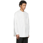 Sunnei White Raw Cut Overshirt