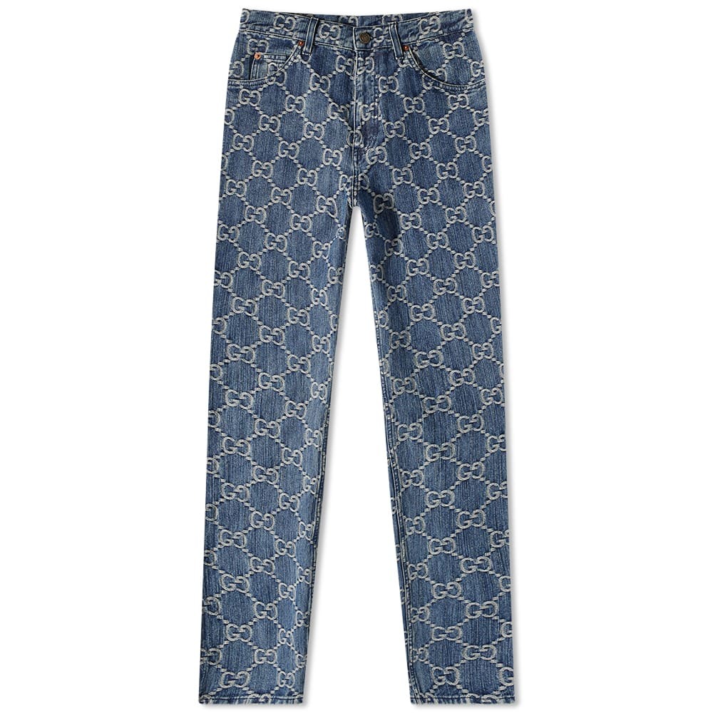 GUCCI CLASSIC JACQUARD GRADIENT JEANS