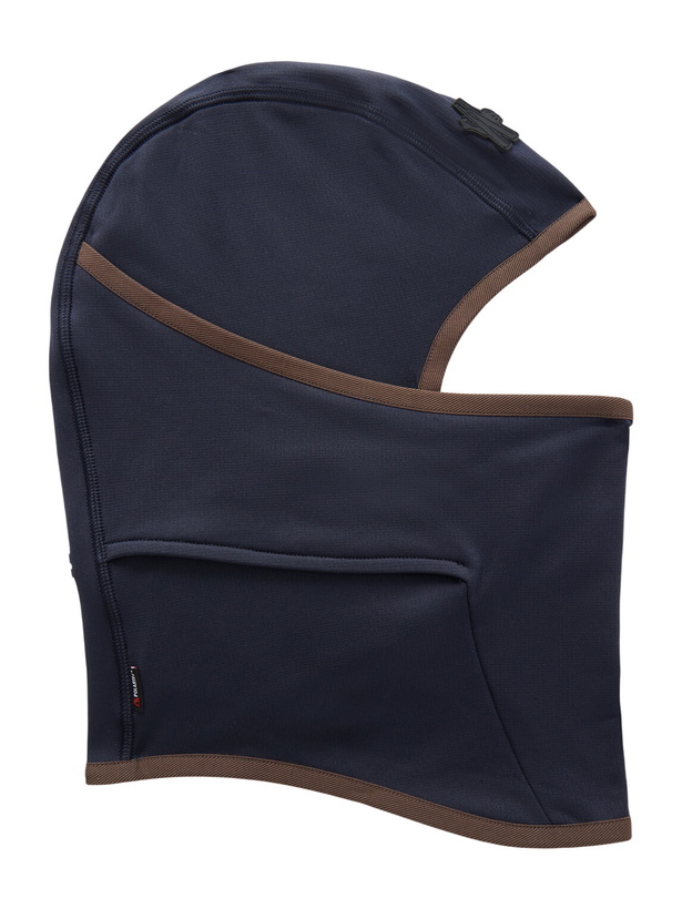 Photo: Moncler Grenoble - Logo-Appliquéd Stretch Polartec® Balaclava - Blue