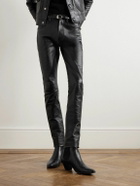CELINE - Leather Chelsea Boots - Black