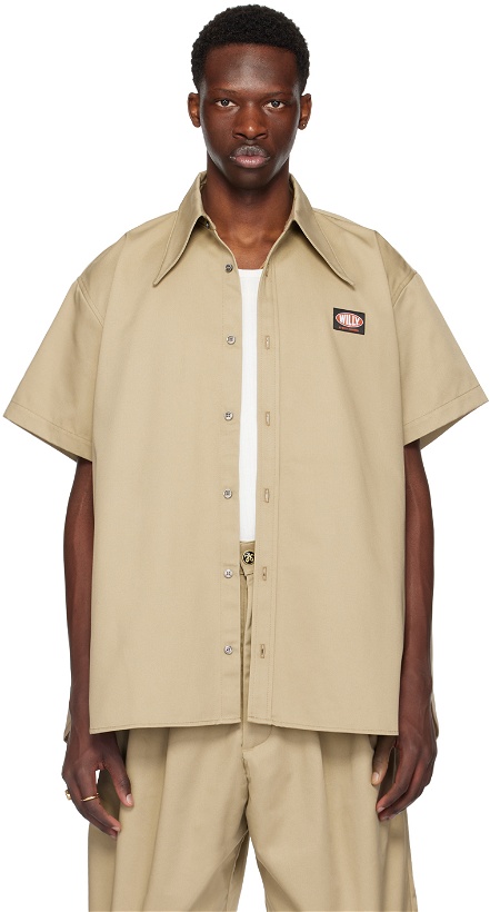 Photo: WILLY CHAVARRIA Tan Point Collar Shirt