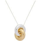 Uncommon Matters Silver and Gold Vermeil Cumulus Necklace