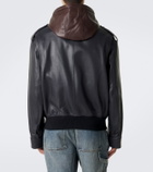 Loewe Hooded leather jacket