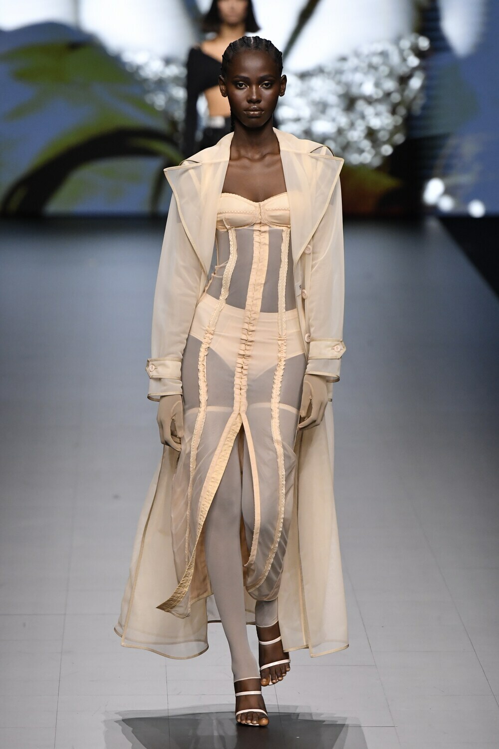 Dolce&Gabbana - x Kim marquisette trench coat Dolce & Gabbana