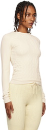 OTTI Off-White Cable Sport Top
