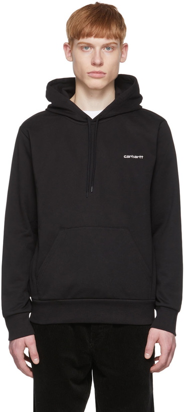 Photo: Carhartt Work In Progress Black Cotton Hoodie