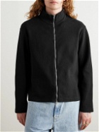 Our Legacy - Shrunken Ribbed Cotton Zip-Up Sweater - Black