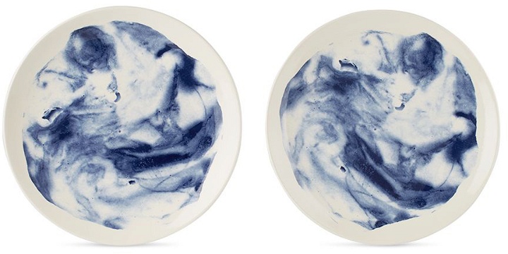 Photo: 1882 Ltd. Two-Pack Blue & White Indigo Storm Dinner Plates