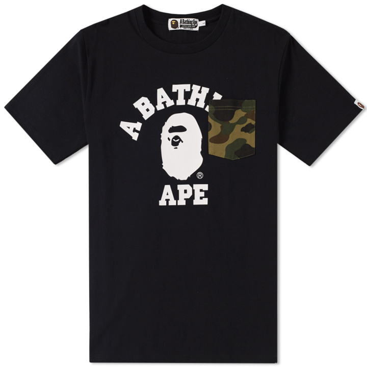 Photo: A Bathing Ape College 1st Camo Pocket Tee