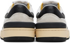 Lanvin White & Black Clay Sneakers