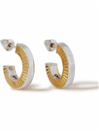 MAPLE - Silver and Gold-Plated Earrings