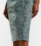 Acne Studios Paneled cotton-blend lace midi dress