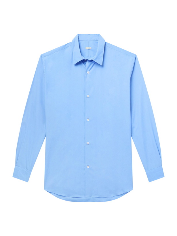 Photo: A.PRESSE - Cotton-Poplin Shirt - Blue