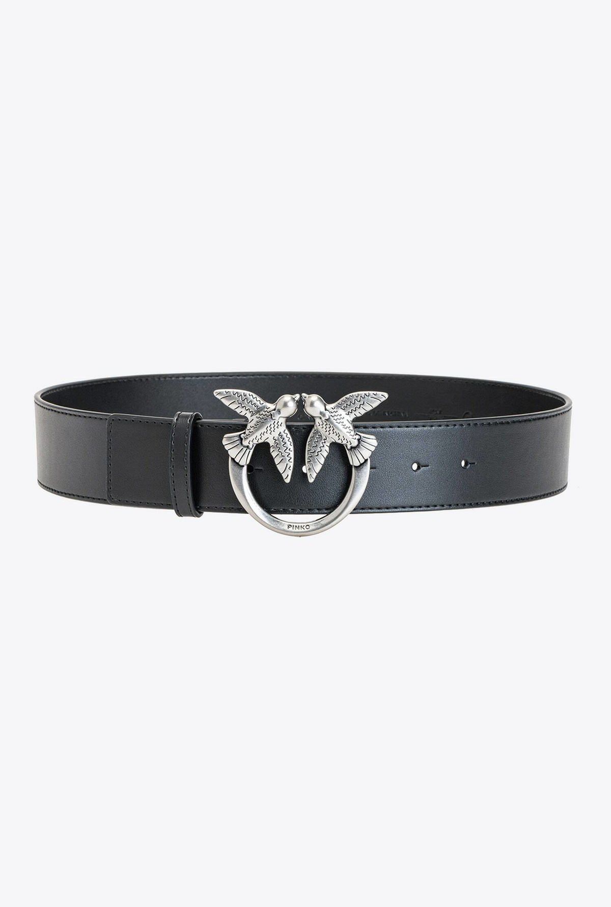 PINKO PATENT LEATHER BELT (Vintage) Pinko Brown Leather Belt Size 90 cm with Emblem Buckle main image 4