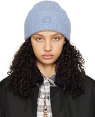 Acne Studios Blue Small Logo Beanie