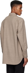 Ludovic de Saint Sernin Beige & Brown Go To Flower Shirt