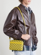 CELINE - Small Triomphe Printed Leather-Trimmed Canvas Messenger Bag