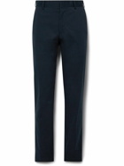 Brioni - Pienza Slim-Fit Straight-Leg Cotton-Blend Twill Trousers - Blue