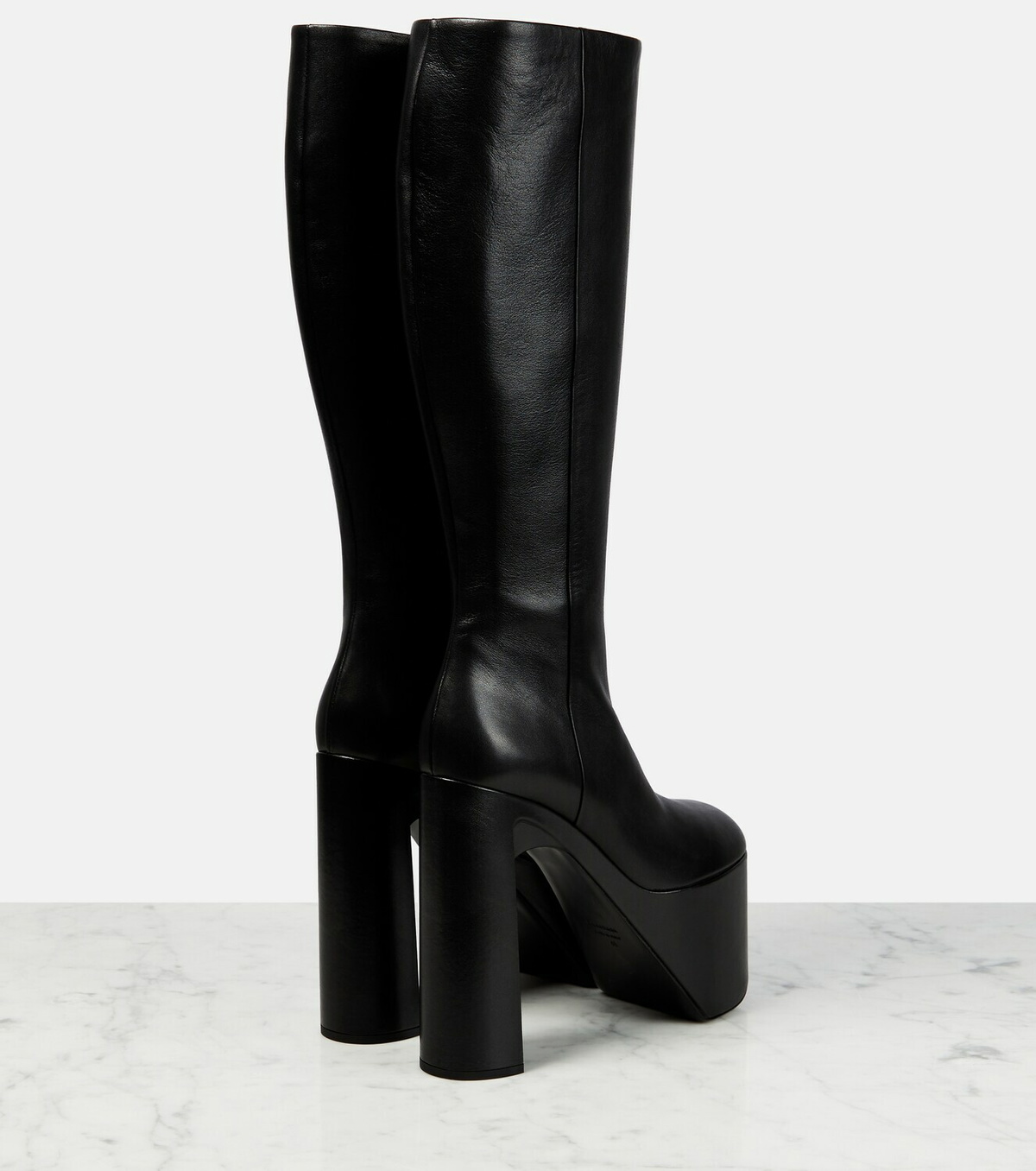 Balenciaga - Camden platform leather knee-high boots