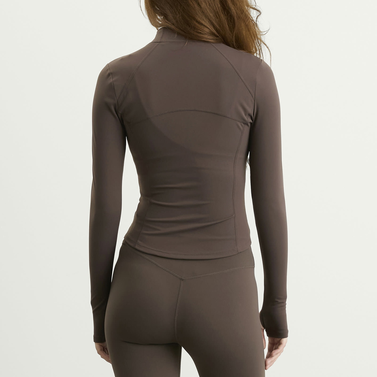 TALA Women's DayFlex Zip Through Running Jacket in Deep Taupe