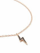 MARIA TASH 18K Rose Gold Diamond Lightning Pendant Necklace
