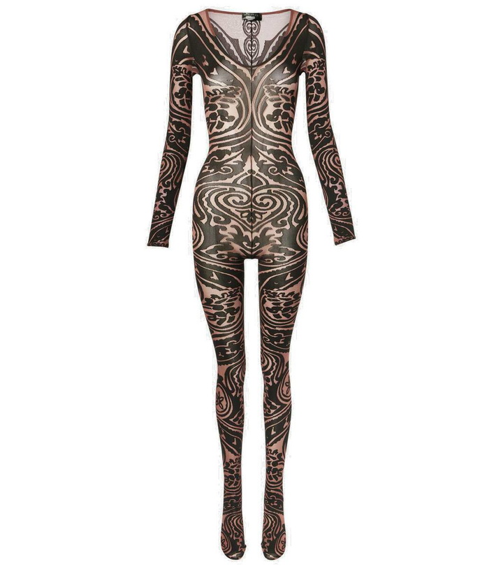 Photo: Wolford x Etro Tattoo paisley catsuit