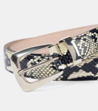 Khaite Benny snake-effect leather belt