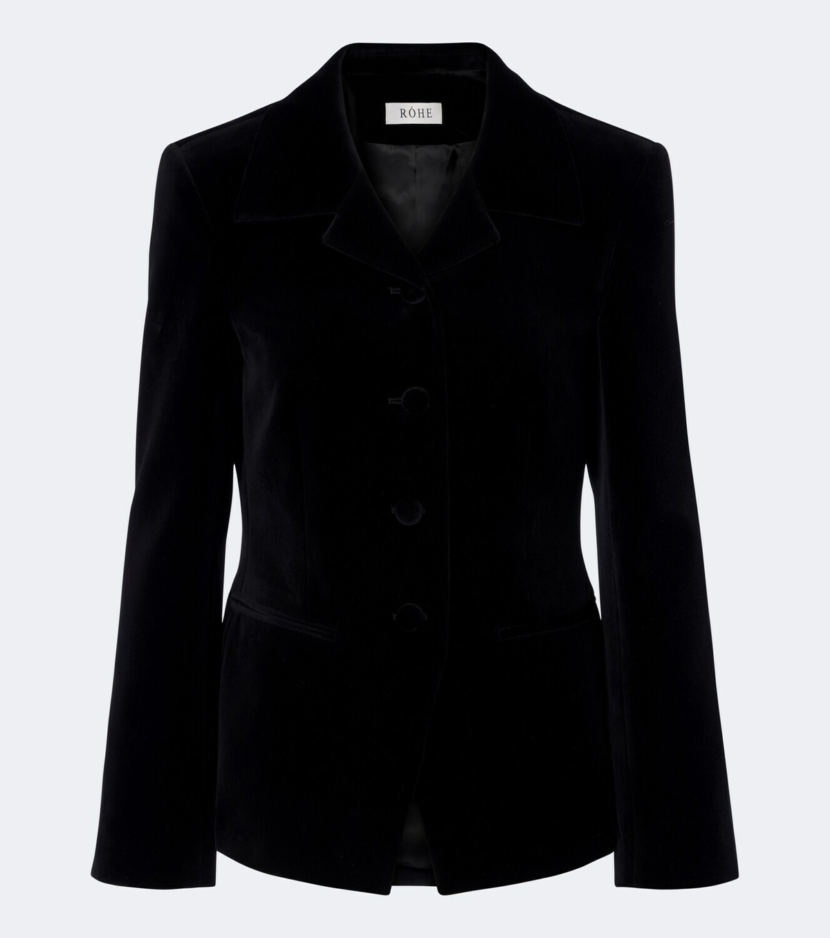 Róhe Single-breasted cotton velvet blazer