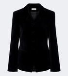 Róhe Single-breasted cotton velvet blazer