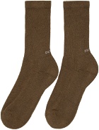 SOCKSSS Two-Pack Brown & Purple Socks